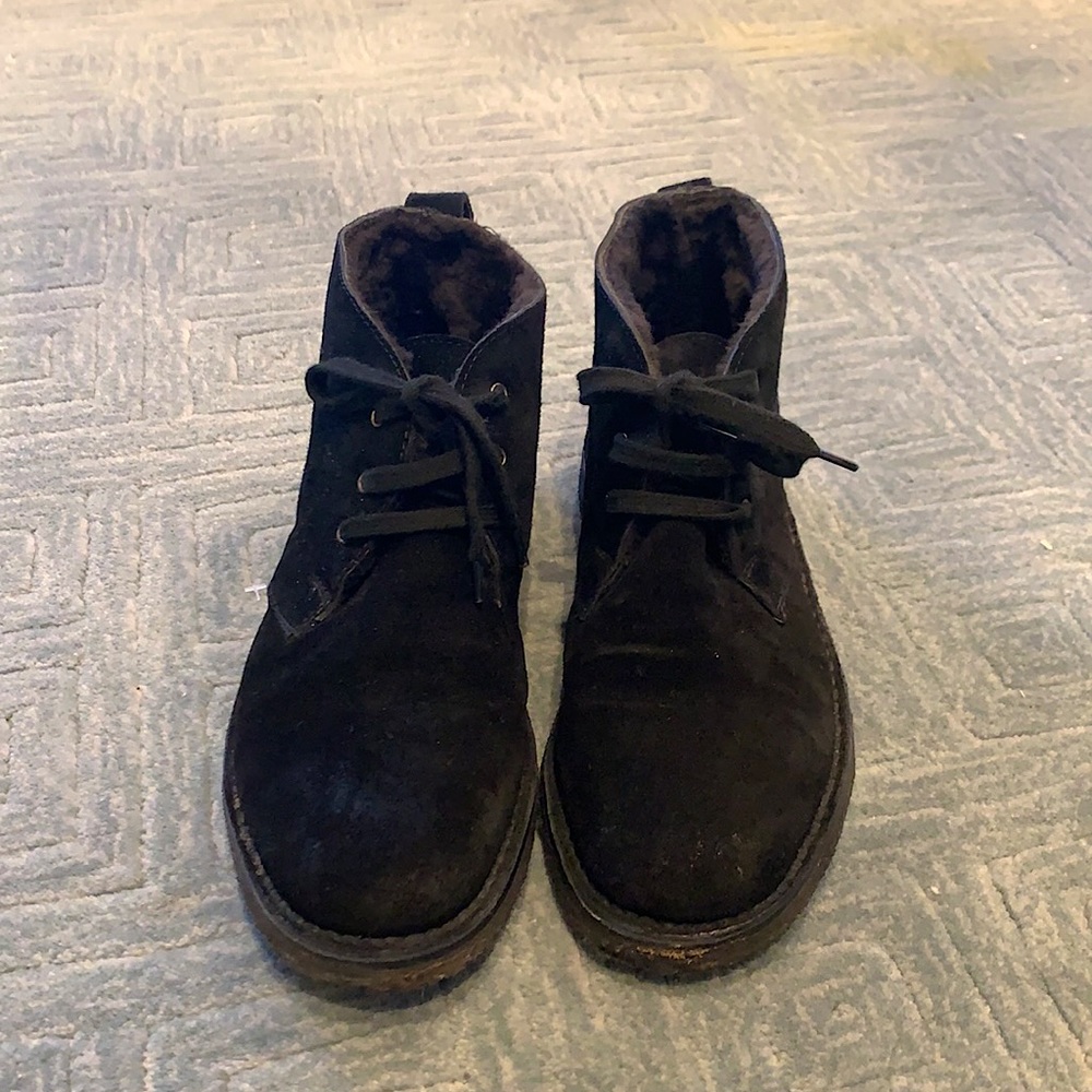 Vince Suede Black Booties